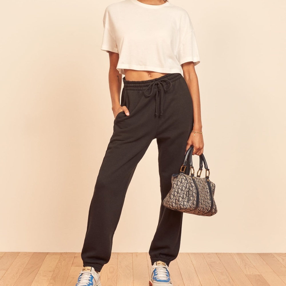 Reformation Rocky Slim Sweatpant Black - Size M